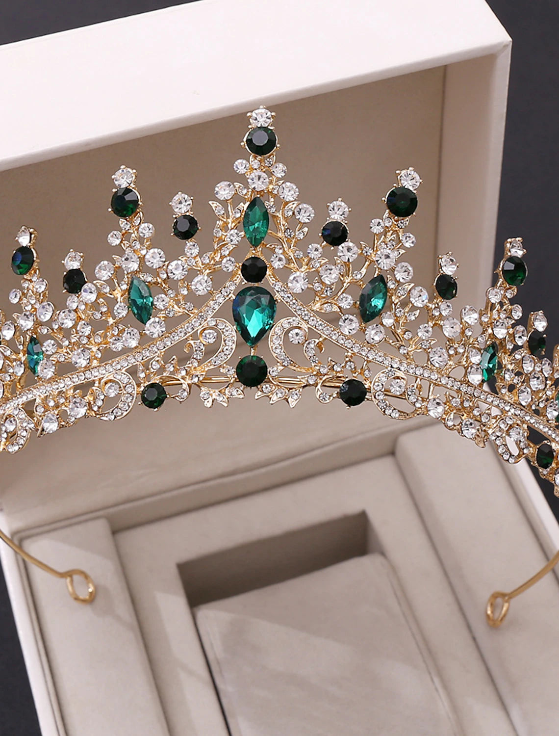 Crown Tiaras Headbands Rhinestone Alloy Wedding Party Retro Sweet With Crystal