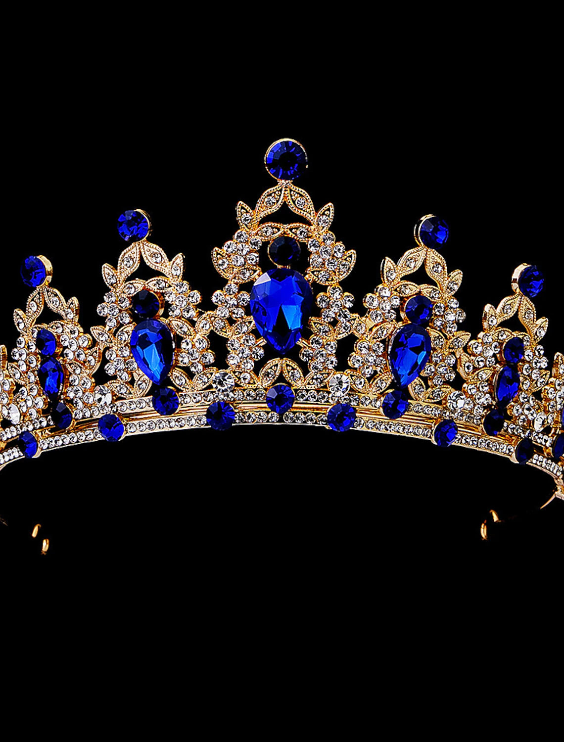 Funkelnde Kristall-Diademe und Kronen für Frauen und Mädchen, Rokoko-Hochzeitsaccessoires