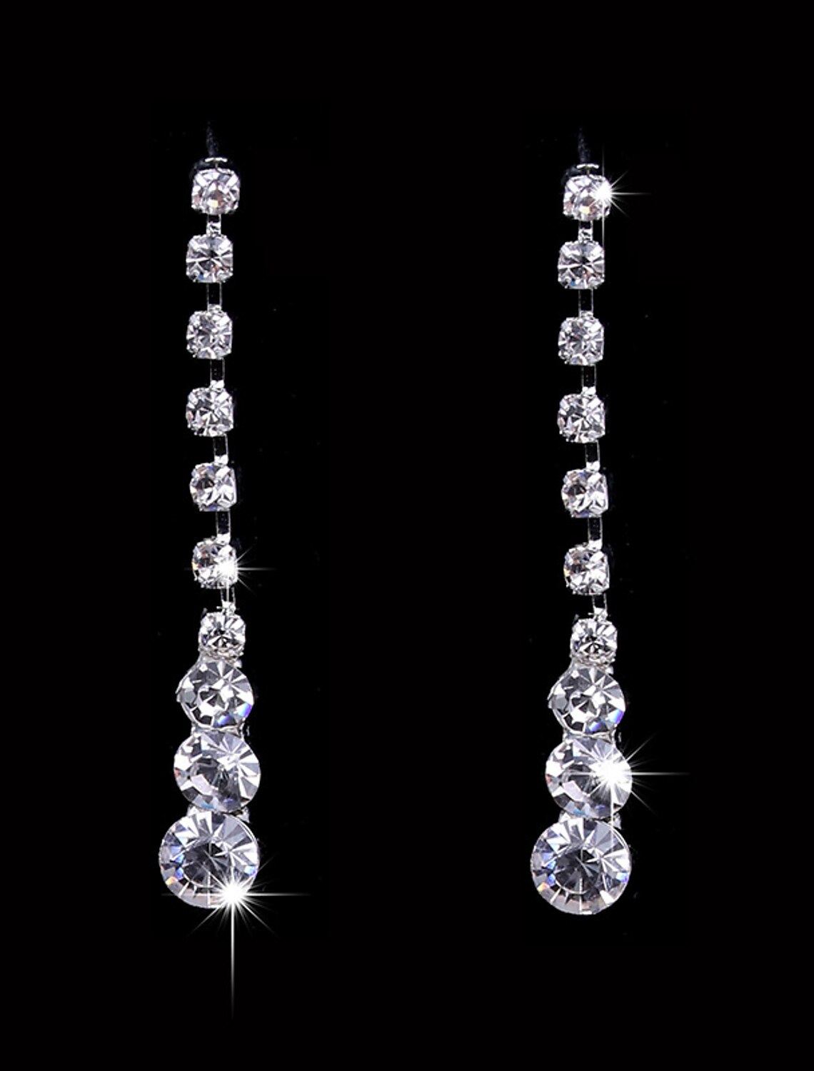 Elegant woman showcasing AAA Cubic Zirconia bridal jewelry set.