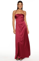 Elegant A-Line Square Neck Spaghetti Strap Cross Back Floor Length Prom Dress
