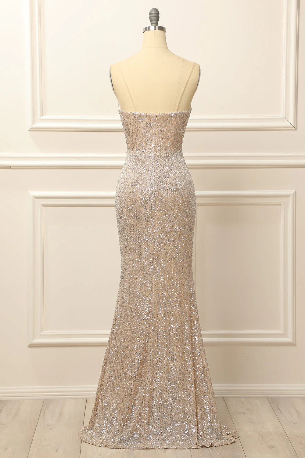 Sequins Long Prom Dress with Slit