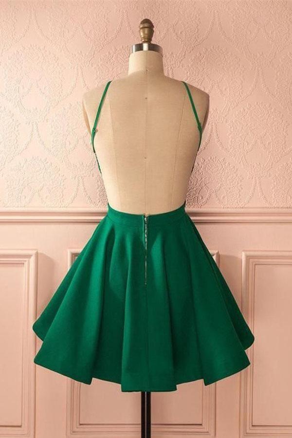 Close-up of the hot pink fabric and A-line silhouette of the short dress.
