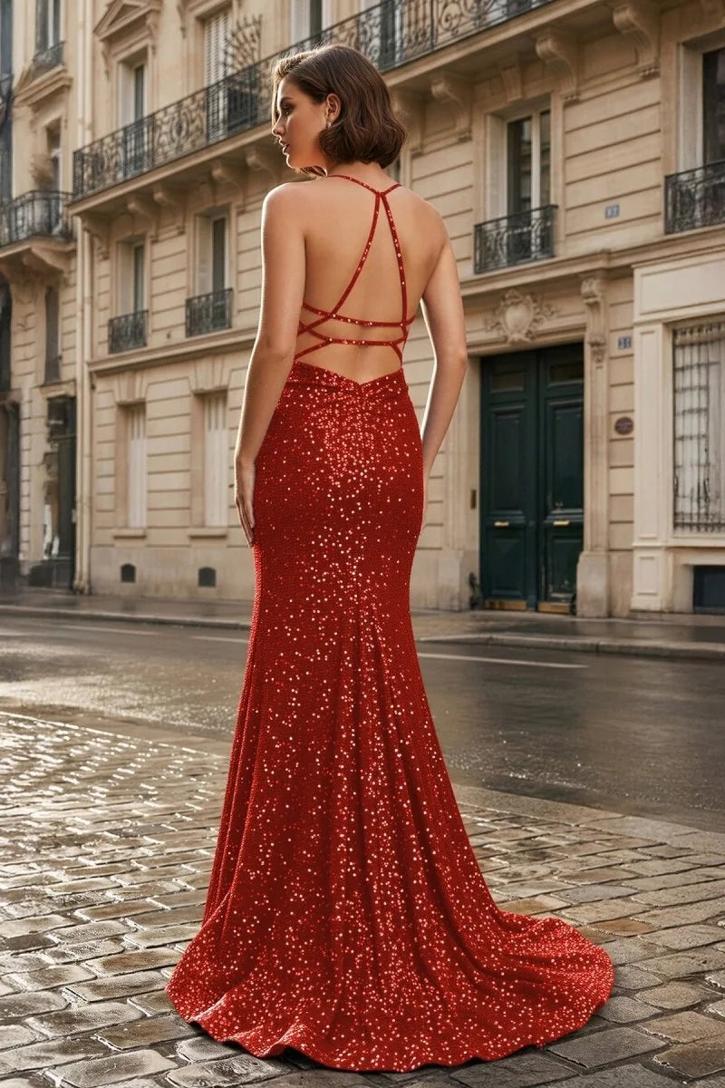 Chic A-Line Sweetheart Sleeveless Ruched Slit Sage Maxi Prom Dresses Women