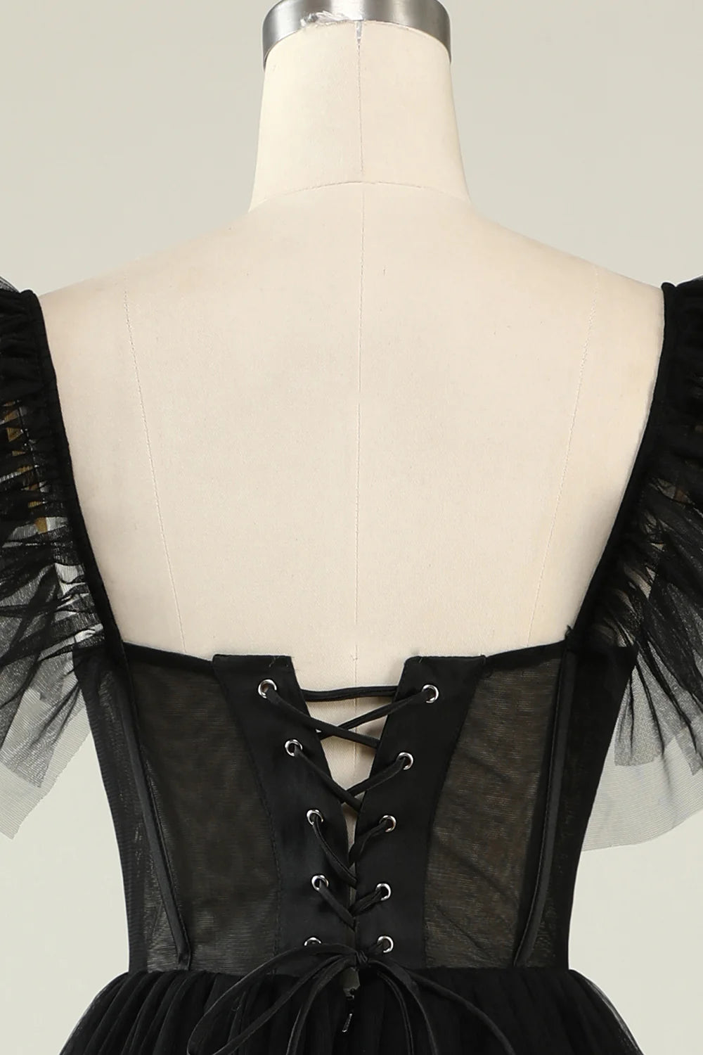 A-Line Sweetheart Tulle Prom Dress