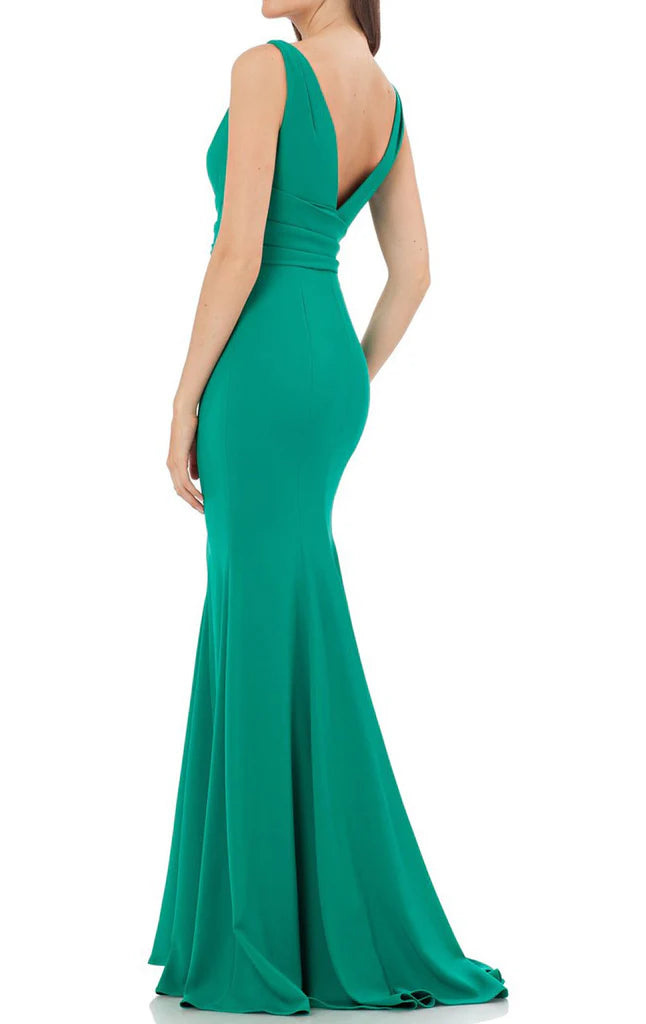 Mermaid Straps V Neck  Evening Gown Simple Prom Dress