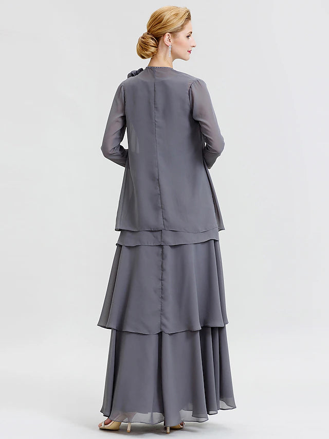 A-Line dress with included wrap, showcasing its convertible style.