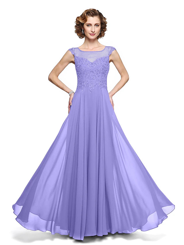 Back view of the sleeveless formal gown.
