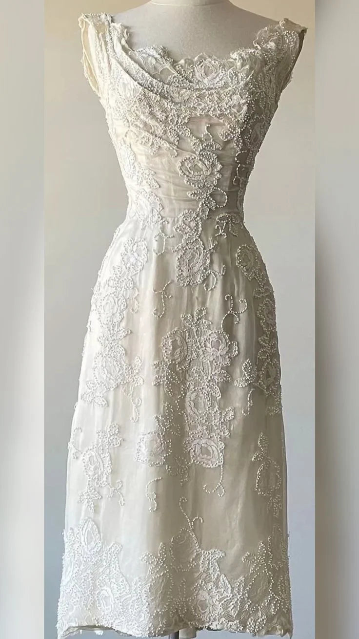 Elegant A-Line V-Neck satin prom dress with applique and beading, full length view.