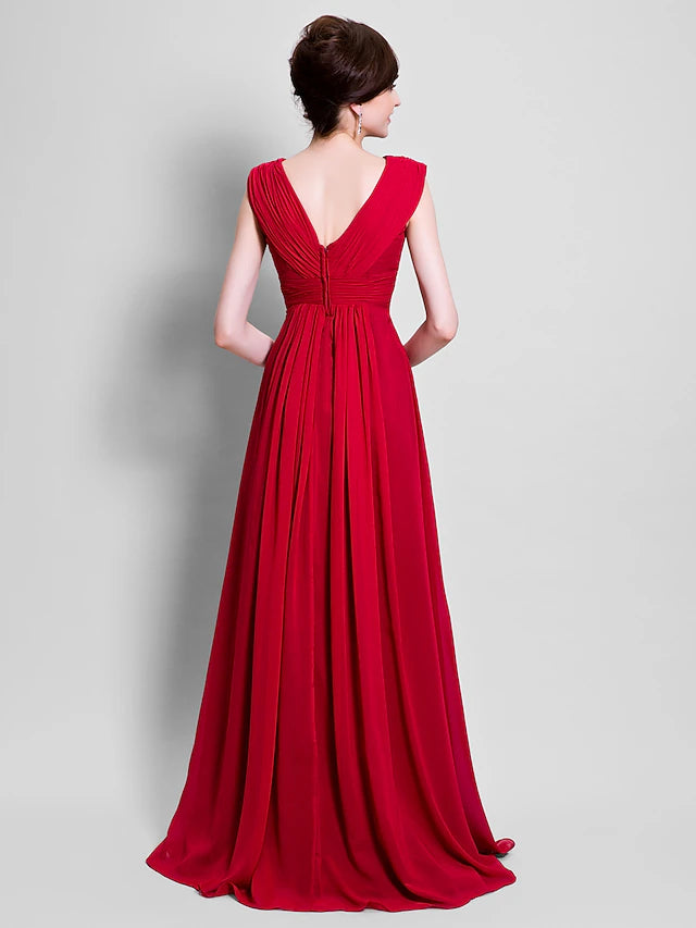 Chiffon Mother of the Bride gown with subtle details.