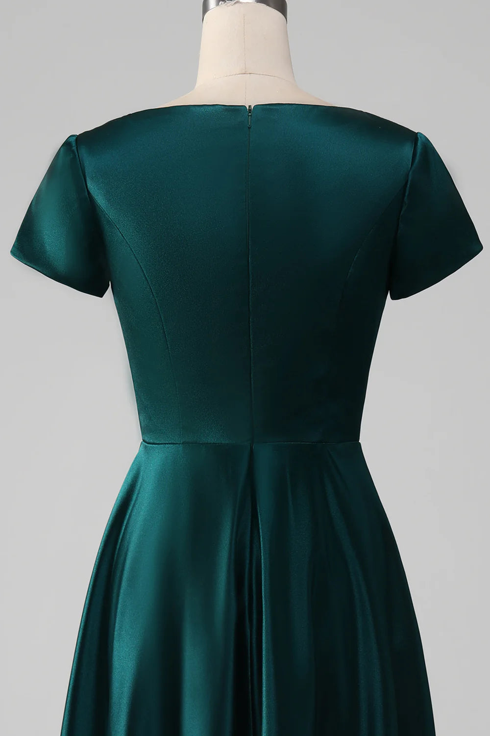 Detail of the flowing skirt of the Mother of the Bride dress.