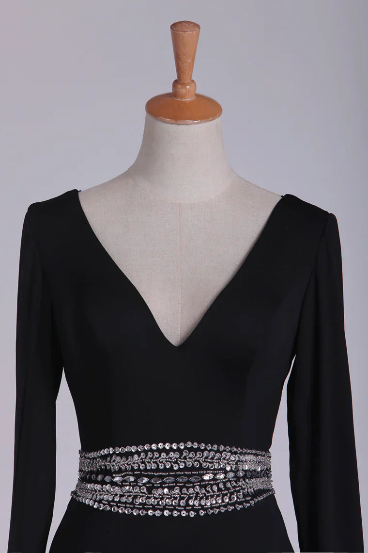 Back view of the A-line dress showcasing the open back design.