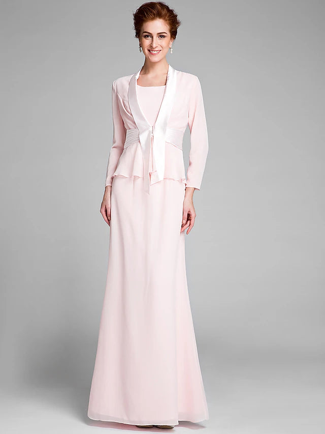Elegant Chiffon Mermaid Trumpet Mother of the Bride dress.