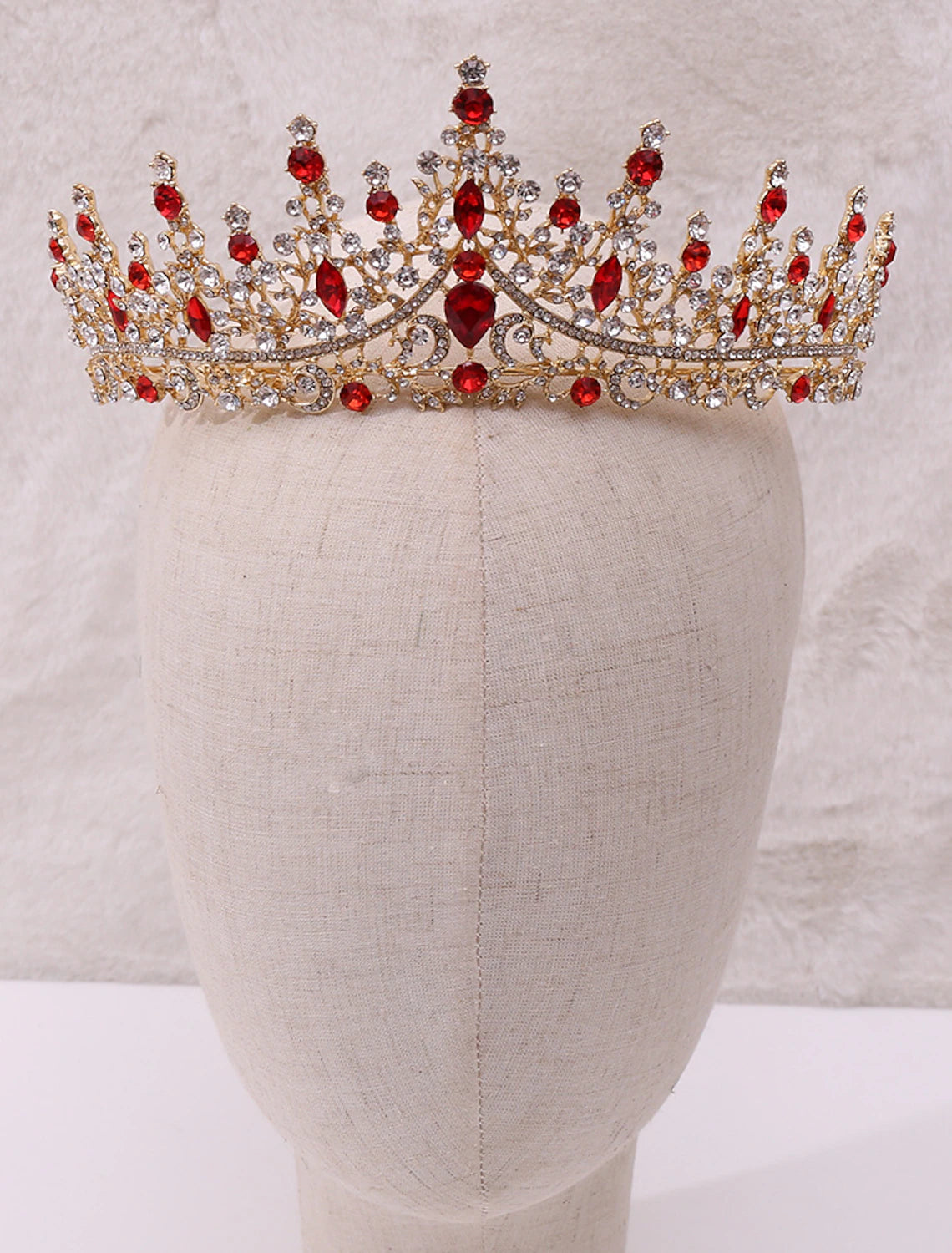 Crystal rhinestone alloy headpiece for formal events.