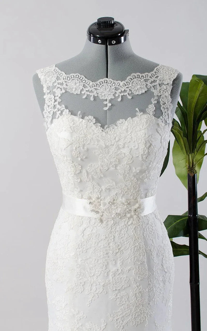 Full-length view of the mermaid formal dress, emphasizing its elegant silhouette and luxurious fabric combination.