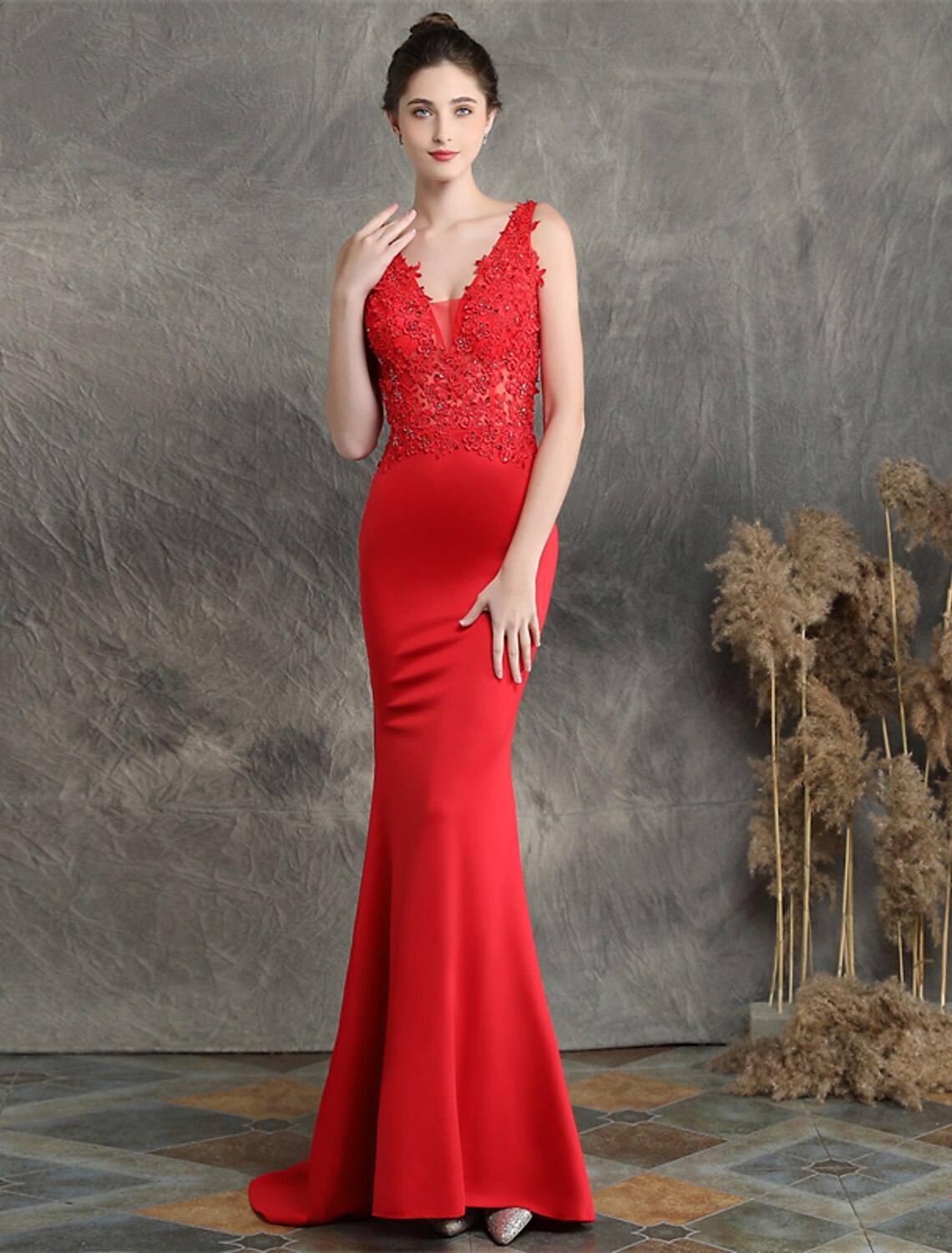 Mermaid Trumpet evening gown, perfect for formal occasions.