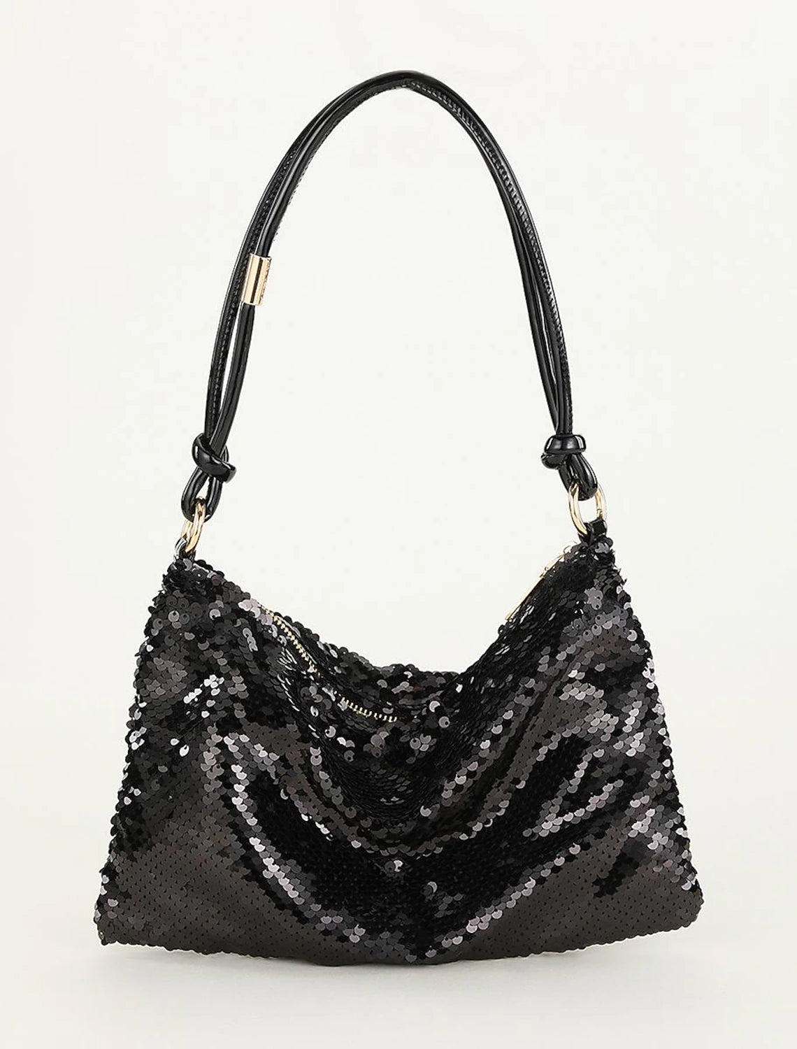 Elegant metallic alloy clutch bag for women, suitable for evening events.