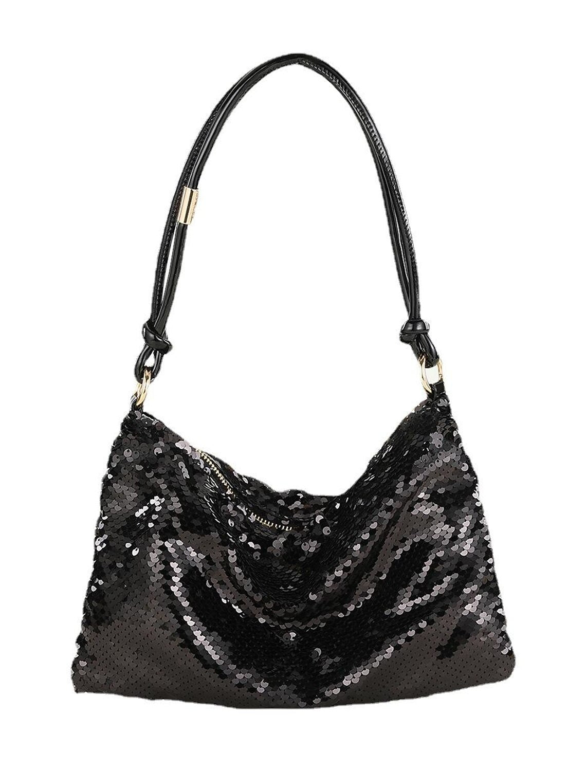 Metallic alloy clutch bag for women, showcasing its solid color finish.