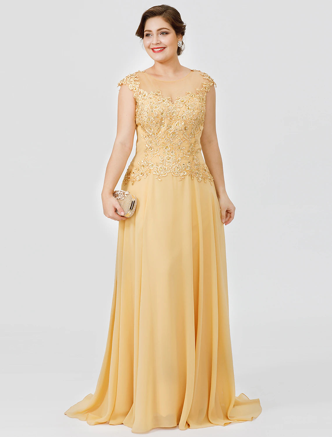 Close-up of beaded lace and pleat details on an elegant dress.