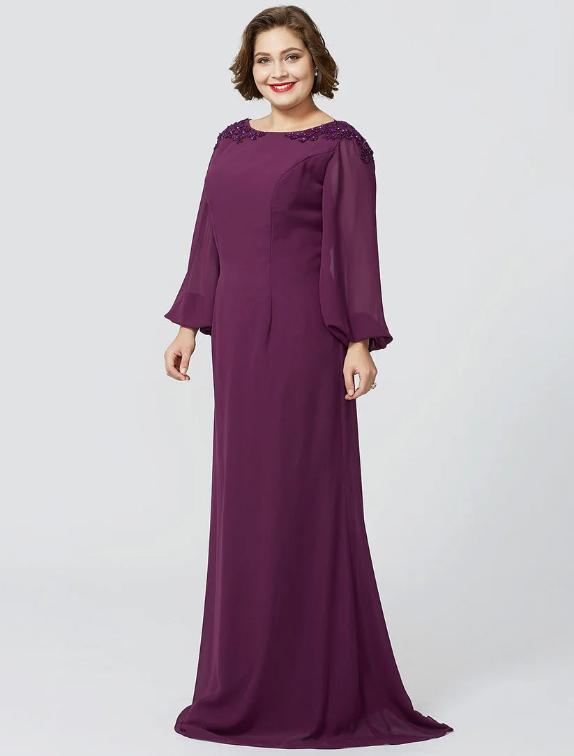 Chiffon Mother of the Bride dress, ideal for special occasions.