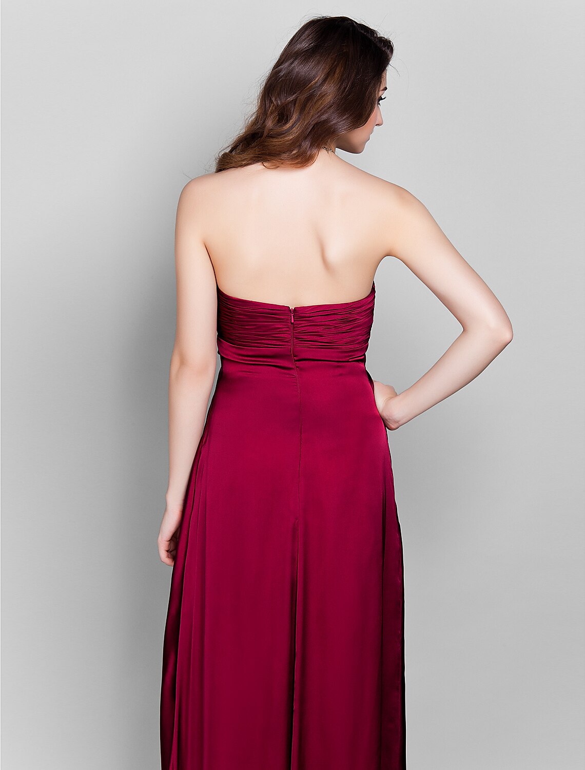 Full length view of the Sheath Bridesmaid Dress, highlighting its silhouette.