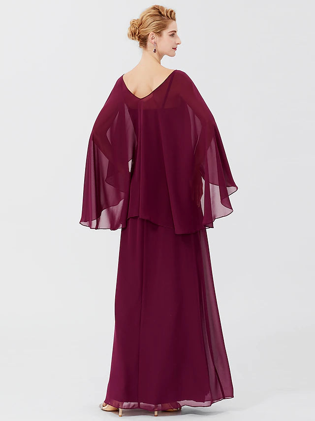 Full view of the luxurious sheath dress for formal occasions.