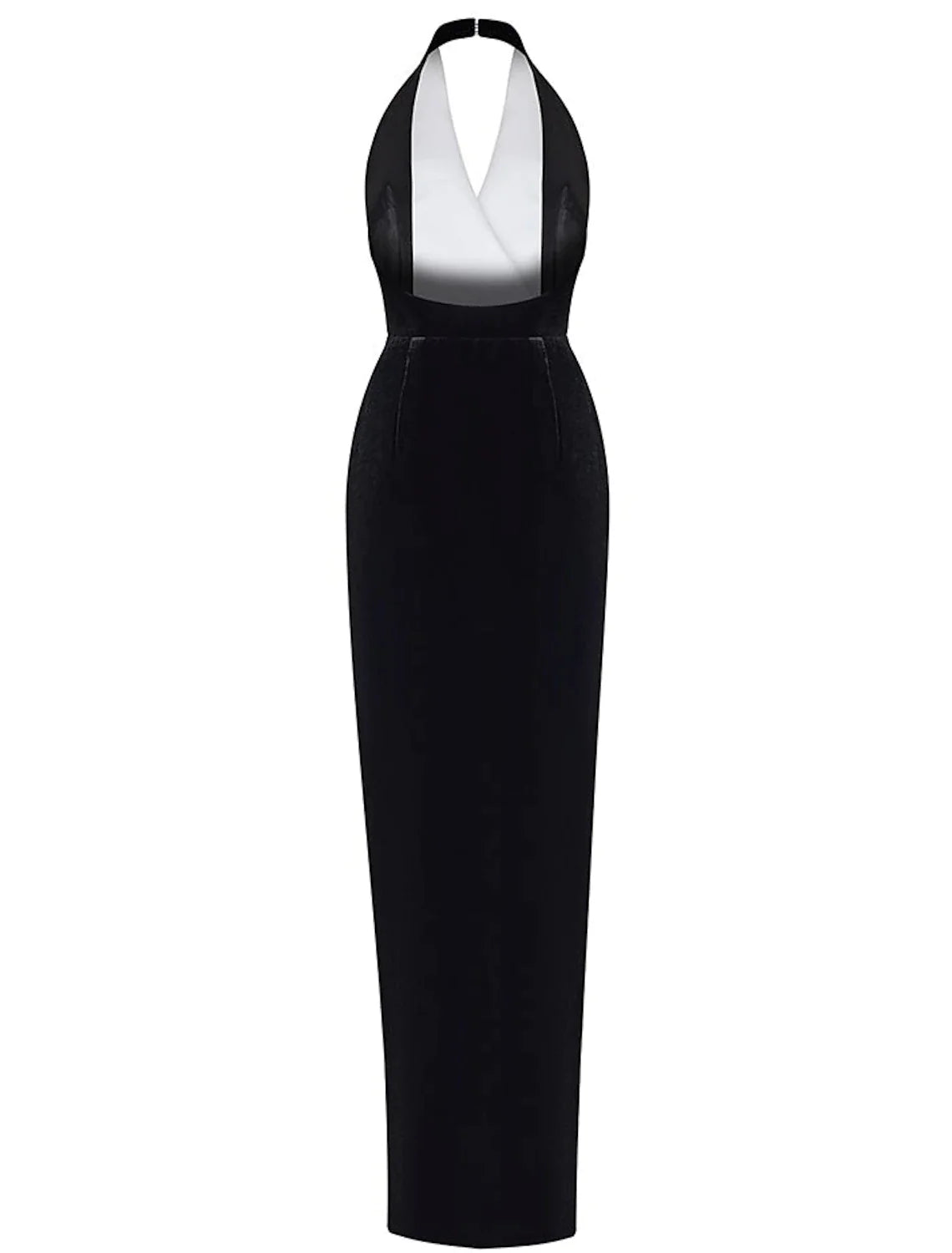 Elegant Sheath V-Neck Sleeveless Formal Evening Gown with Slit.