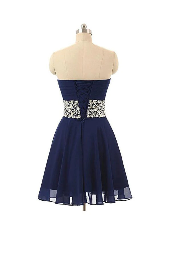 Sleeveless chiffon party dress with sweetheart neckline.