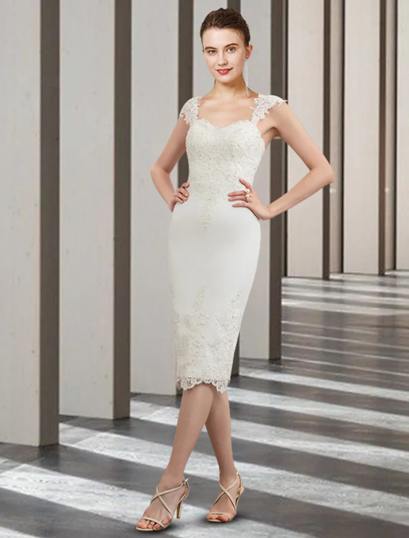 Elegant two-piece dress in a darker shade, showcasing the chiffon skirt and lace top.
