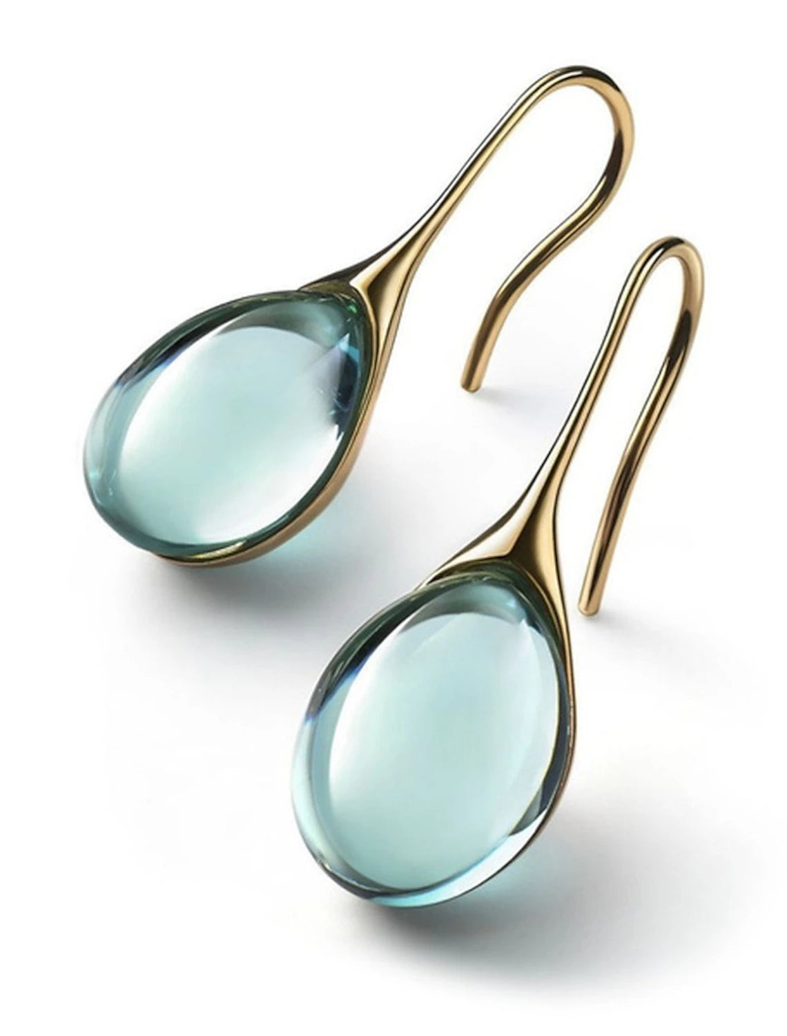 Close-up of women's drop earrings.