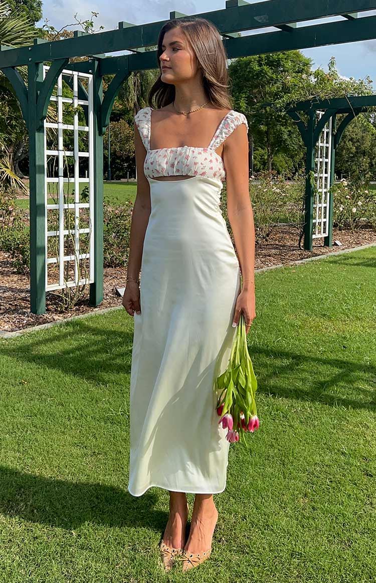 Elegant Sleeveless Square Neck Floral Print Bust Cutout Satin Maxi Prom Dress For Formal Evening Wedding Guest Bridesmaid Cocktail Party
