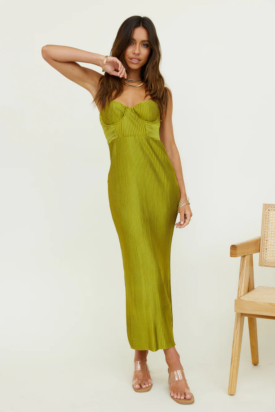 Elegant Strapless Pleated Satin Bustier Bodycon Maxi Prom Dress For Wedding Guest Bridal Shower Formal Evening