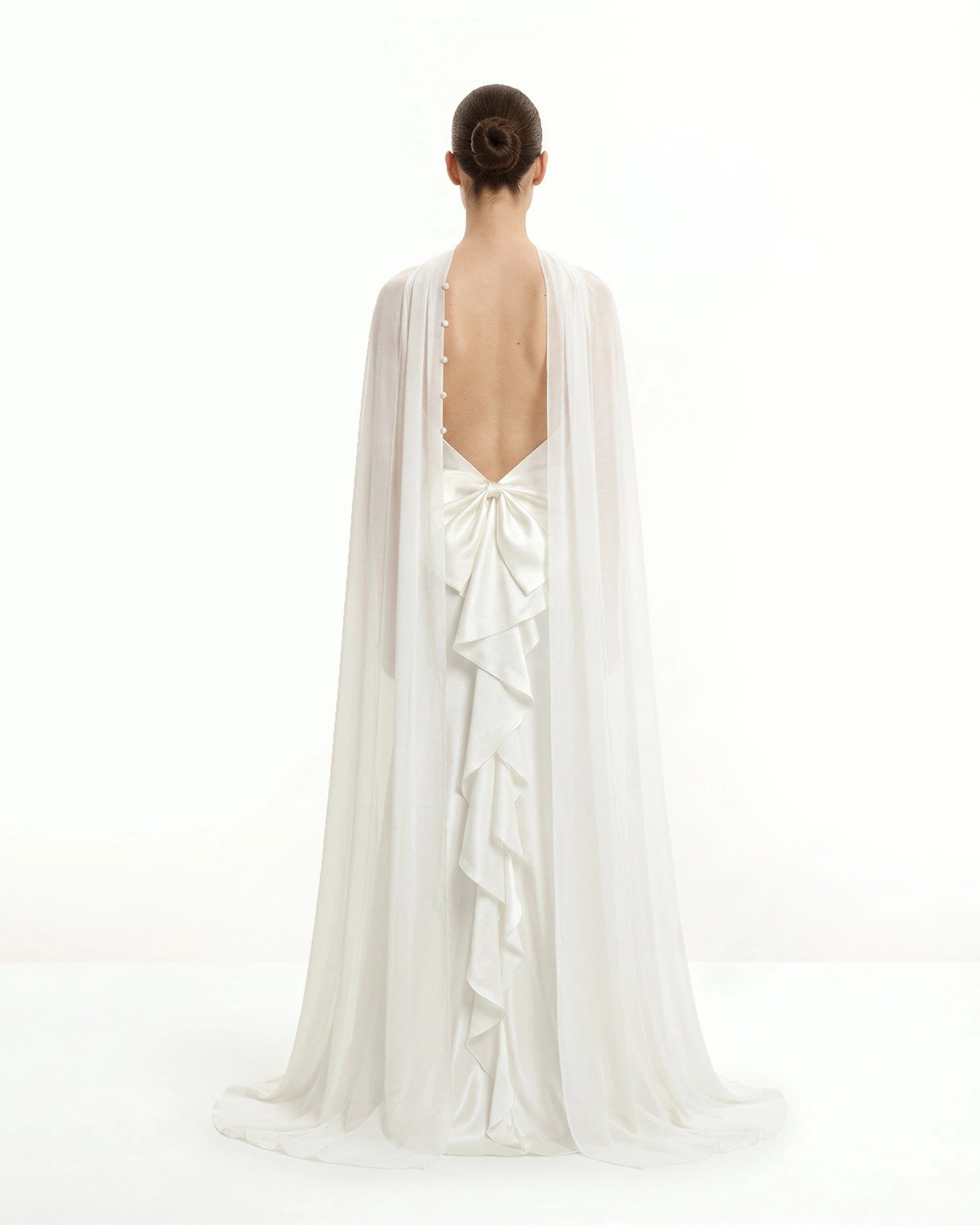 Elegant A-Line Cowl Neck Sleeveless Backless Ivory Floor-Length Prom Gown
