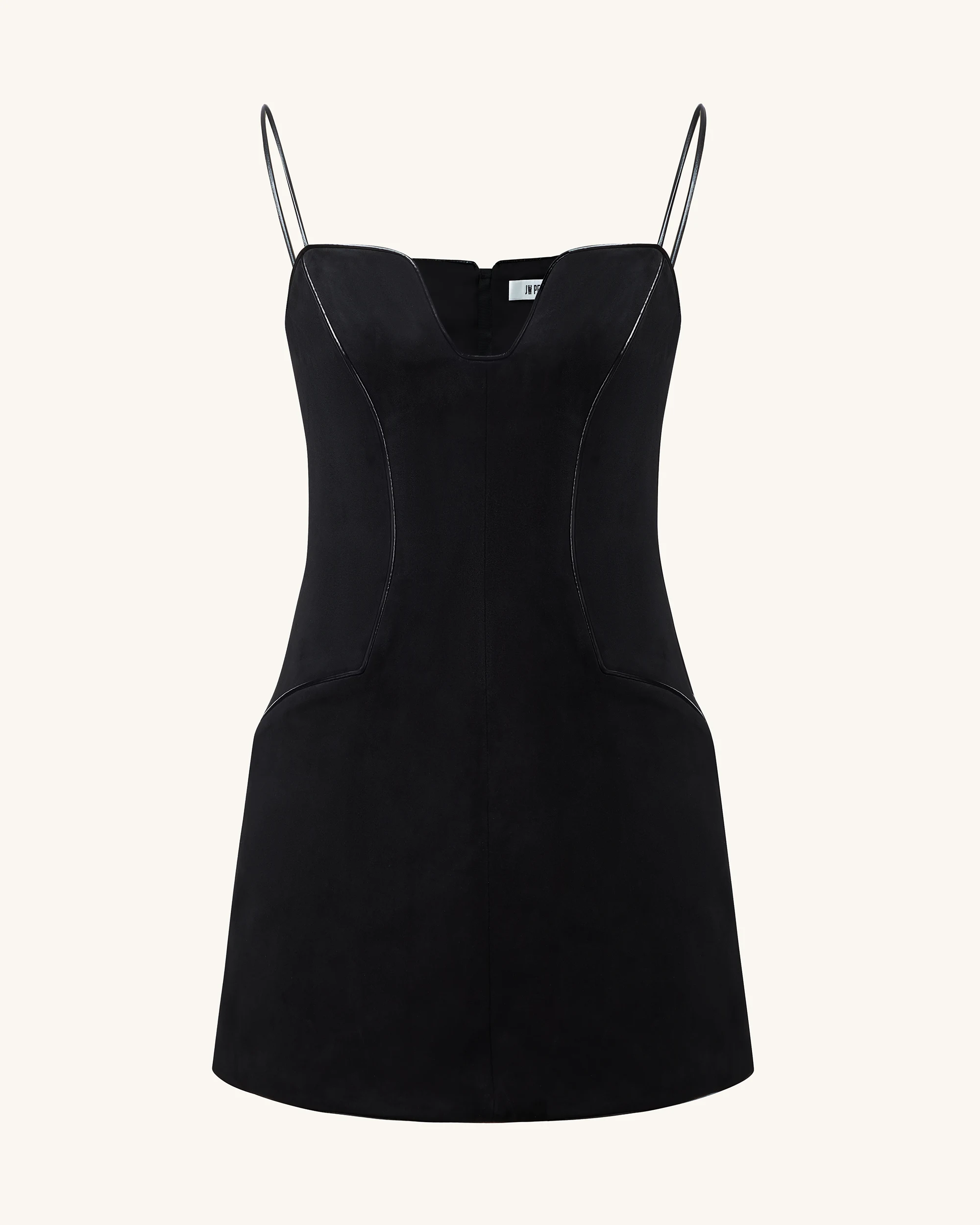 Elegant A-Line Plunge V-Neck Sleeveless Structured Black Mini Homecoming Dress