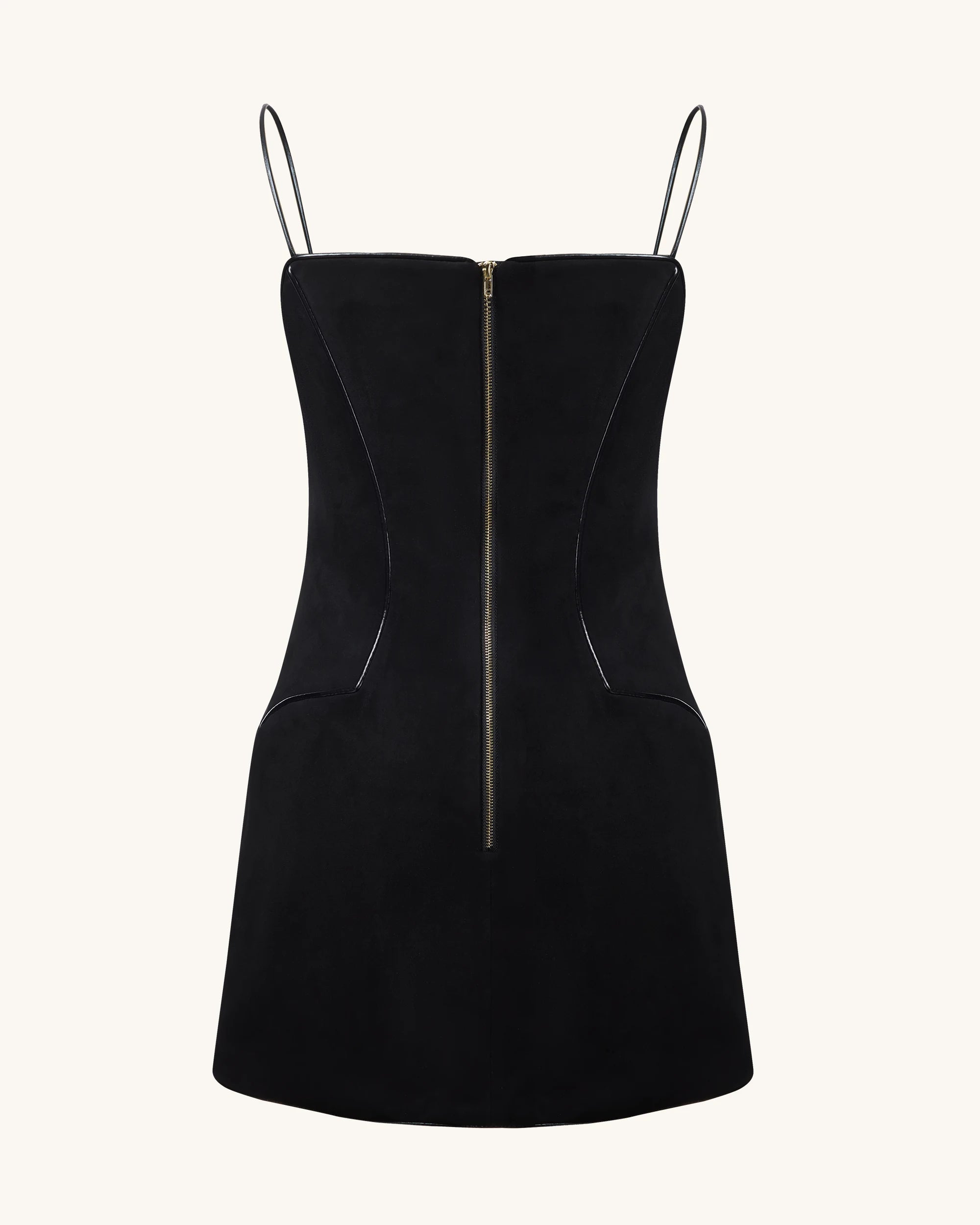 Elegant A-Line Plunge V-Neck Sleeveless Structured Black Mini Homecoming Dress