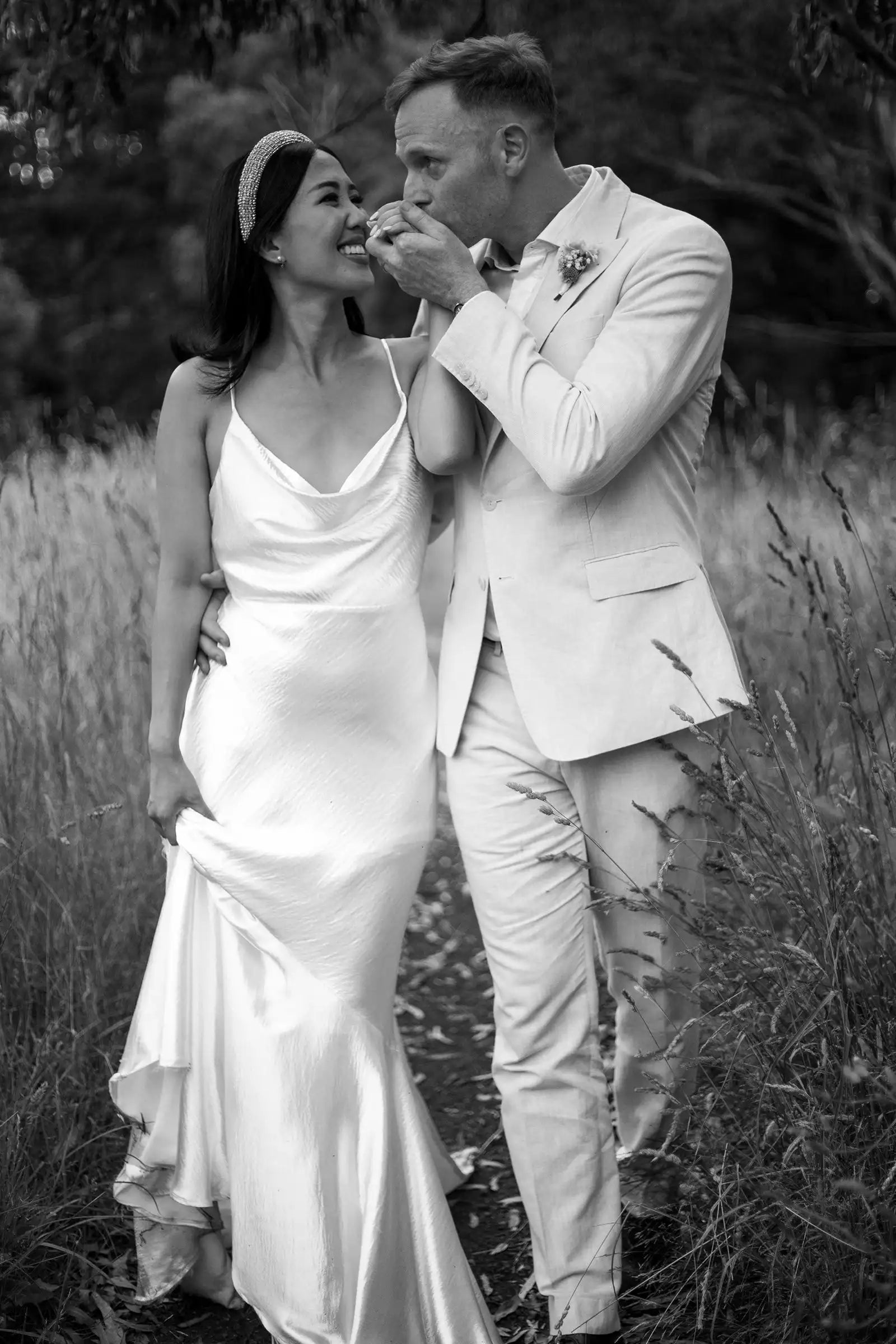 Elegant Mermaid Cowl Neck Sleeveless Backless Ruffled Ivory Floor-Length Wedding Dresses