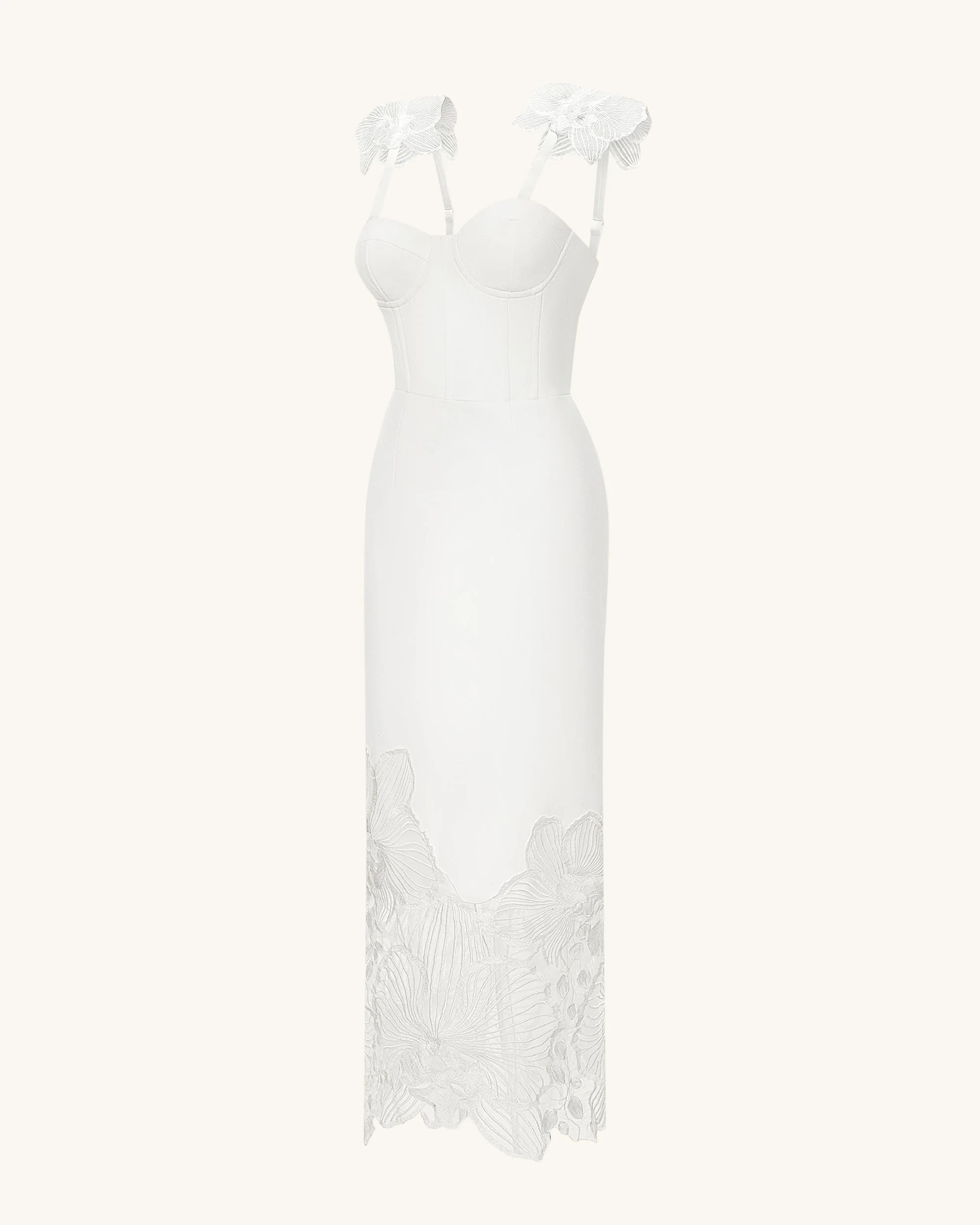 Elegant Sheath Sweetheart Off-Shoulder White Midi Prom Dress Women's Gown