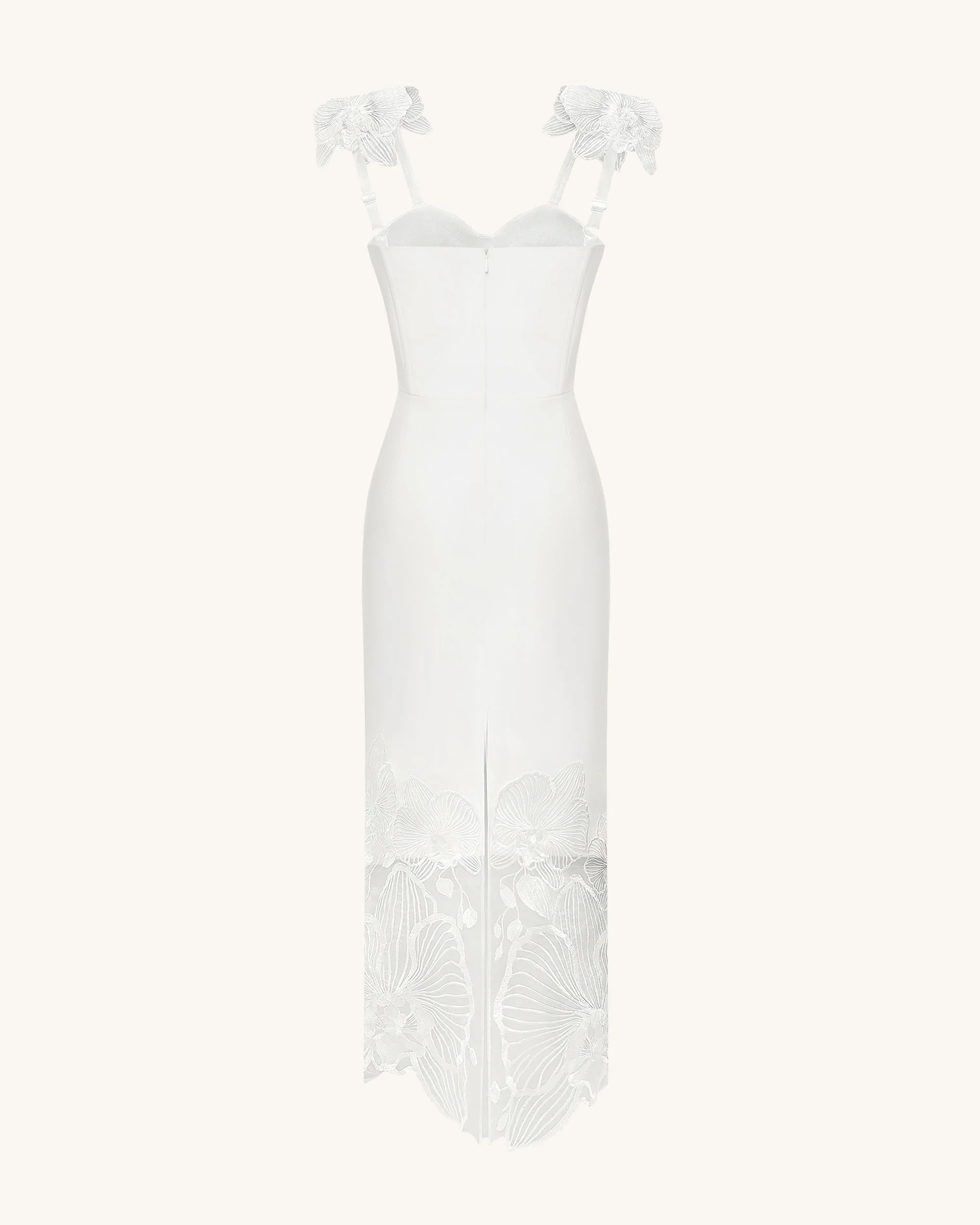 Elegant Sheath Sweetheart Off-Shoulder White Midi Prom Dress Women's Gown