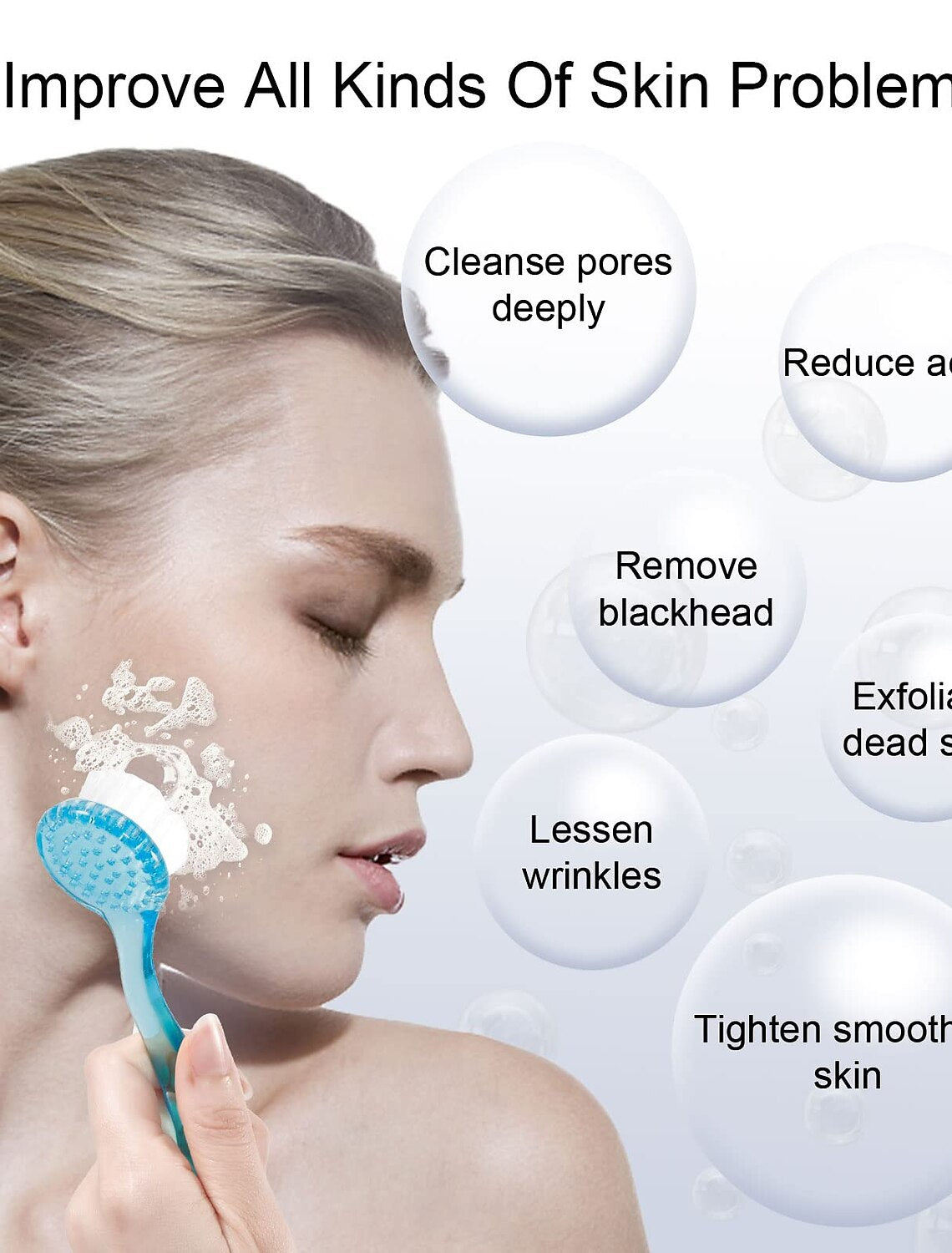 Face wash scrub brush.