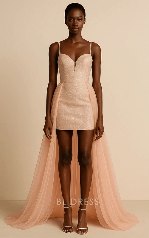 Glamorous A-Line Sweetheart Sleeveless Sparkly Blush Pink Long Homecoming Dresses Gown