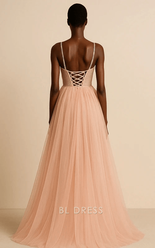 Glamorous A-Line Sweetheart Sleeveless Sparkly Blush Pink Long Homecoming Dresses Gown