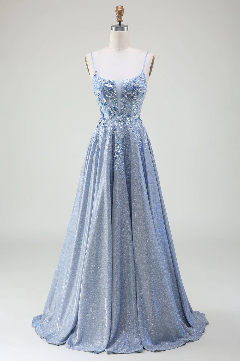 A-Line Spaghetti Straps Prom Dress – BL Dress
