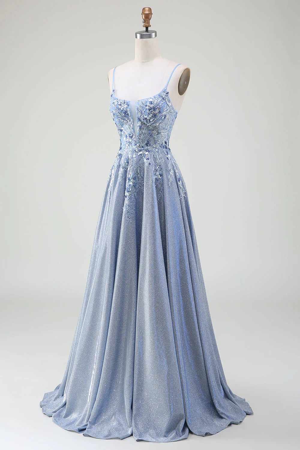 A-Line Spaghetti Straps Prom Dress  BL Dress