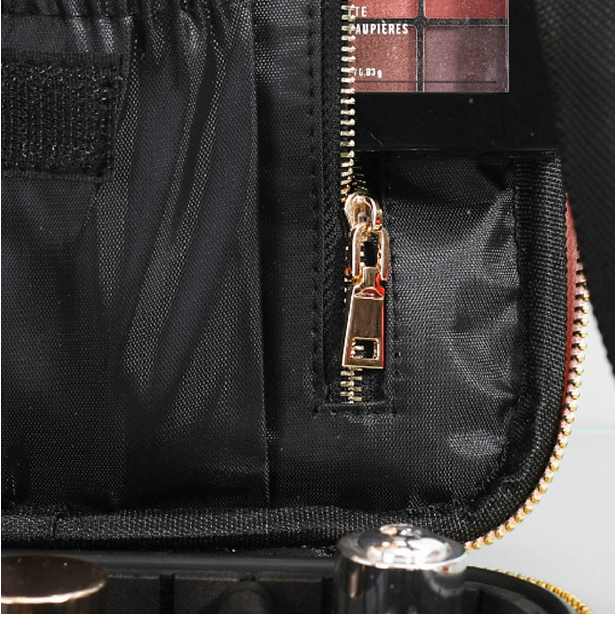 Organizer bag for cosmetics and beauty essentials.