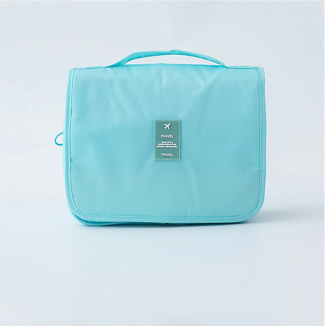 Compact waterproof wash bag for toiletries.