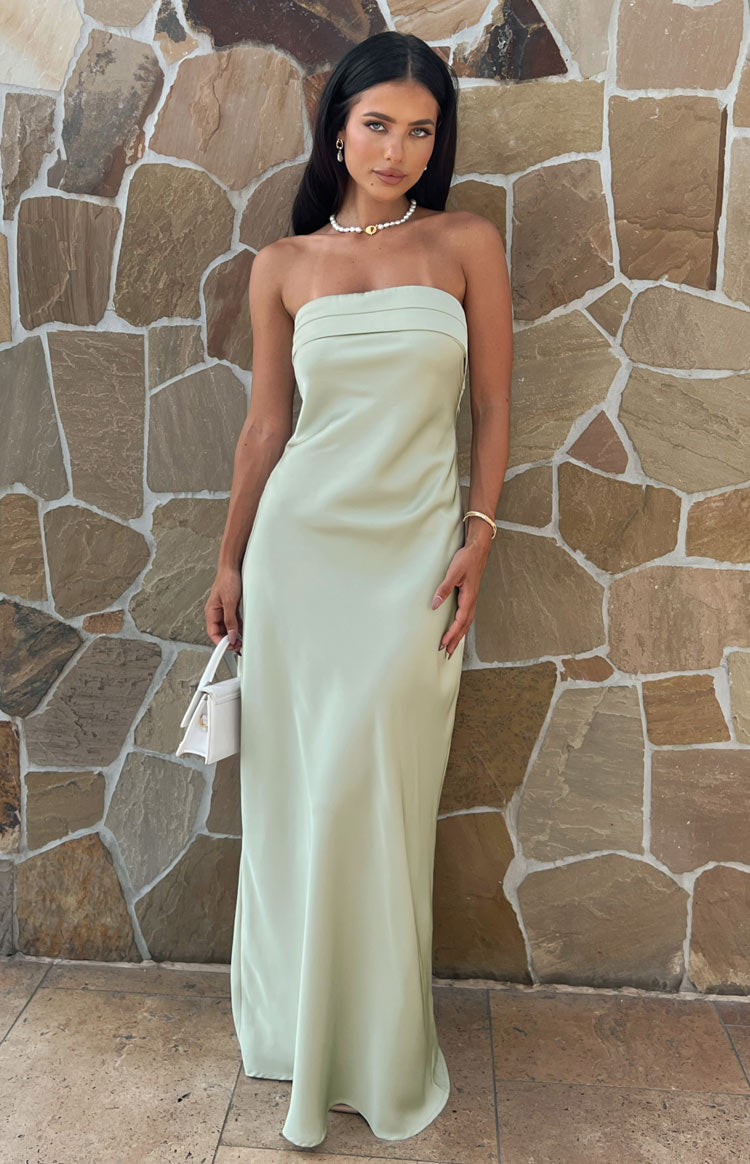Minimalist Sheath Strapless Sleeveless Cutout Back Floor Length Prom Dress