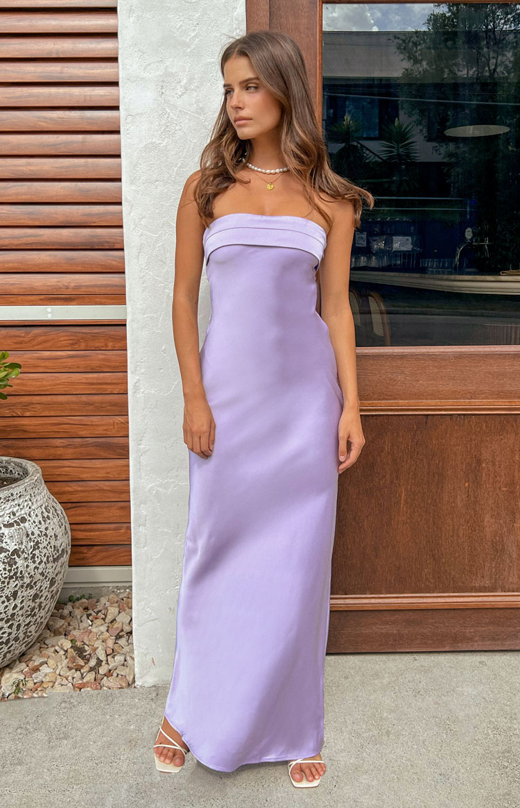 Minimalist Sheath Strapless Sleeveless Cutout Back Floor Length Prom Dress
