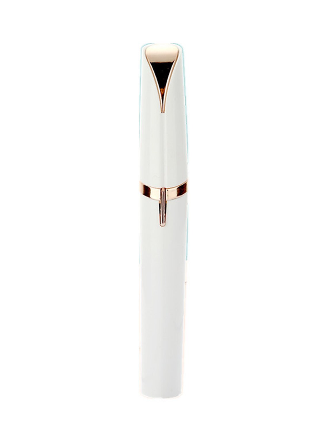 On/off switch of the portable eyebrow trimmer.