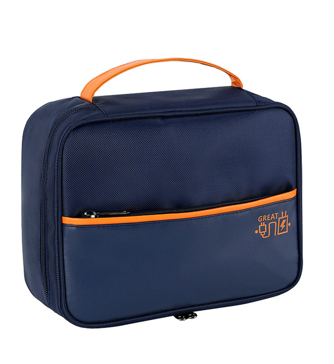 Closed portable single-layer digital organizer bag.