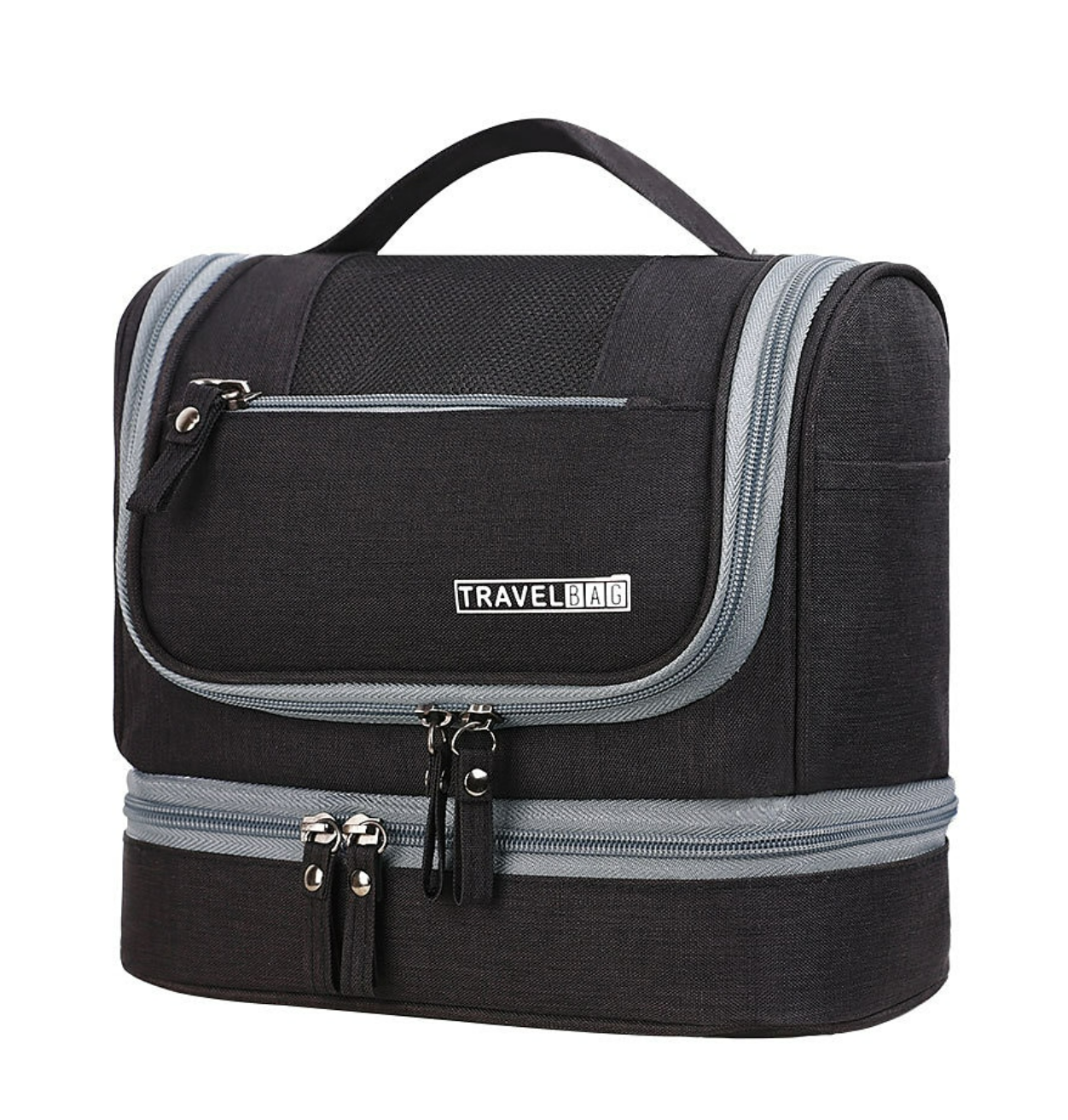 Multi-functional storage bag for travel essentials.