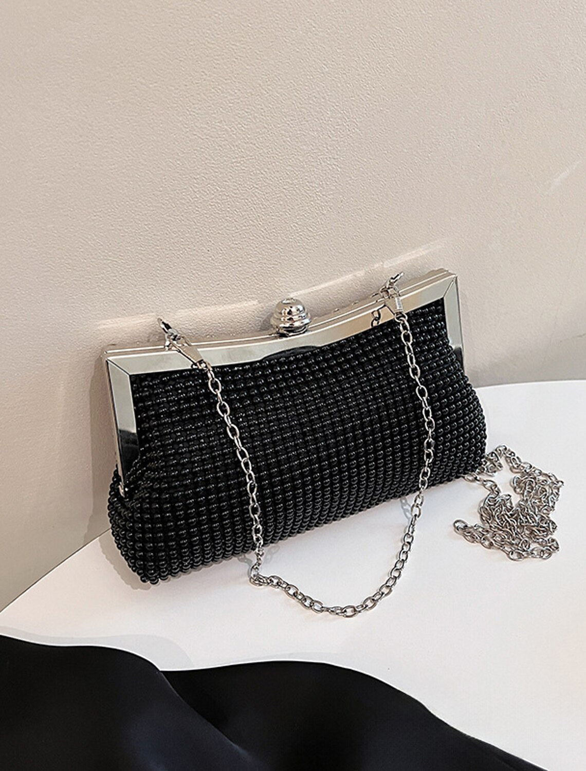Back view of the women's evening clutch bag.
